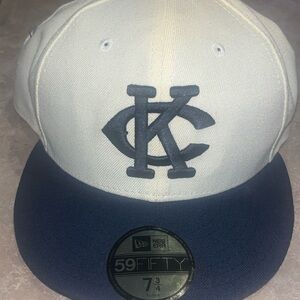 KANSAS CITY MONARCH NEW ERA FITTED HAT 7 3/4